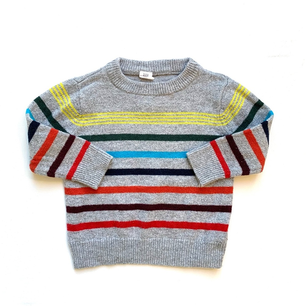 GAP Baby Boy Striped Crewneck Sweater